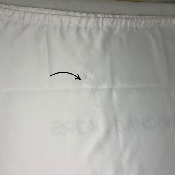 Michael Kors Silky White Dust Bag Grey Logo Large Size - Picture 5 of 5